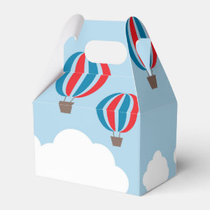 Hot Air Balloons Above The Clouds Favour Box
