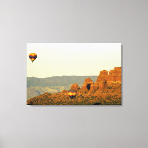 Hot Air Balloons at Sedona, Arizona, USA. Canvas Print