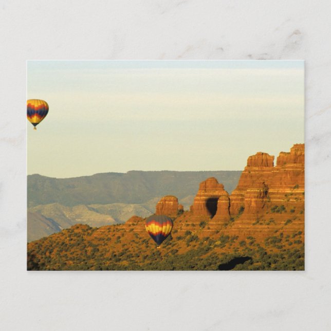 Hot Air Balloons at Sedona, Arizona, USA. Postcard (Front)