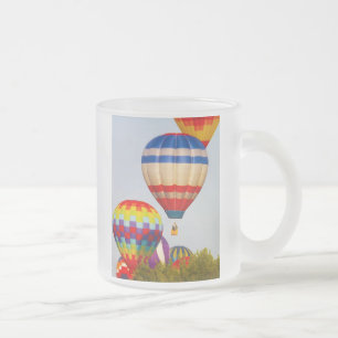 Hot Air Balloons, Balloon Fest, Olathe, Kansas 2 Frosted Glass Coffee Mug