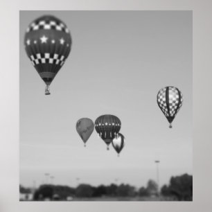 Hot Air Balloons, Balloon Fest, Olathe, Kansas 3 Poster