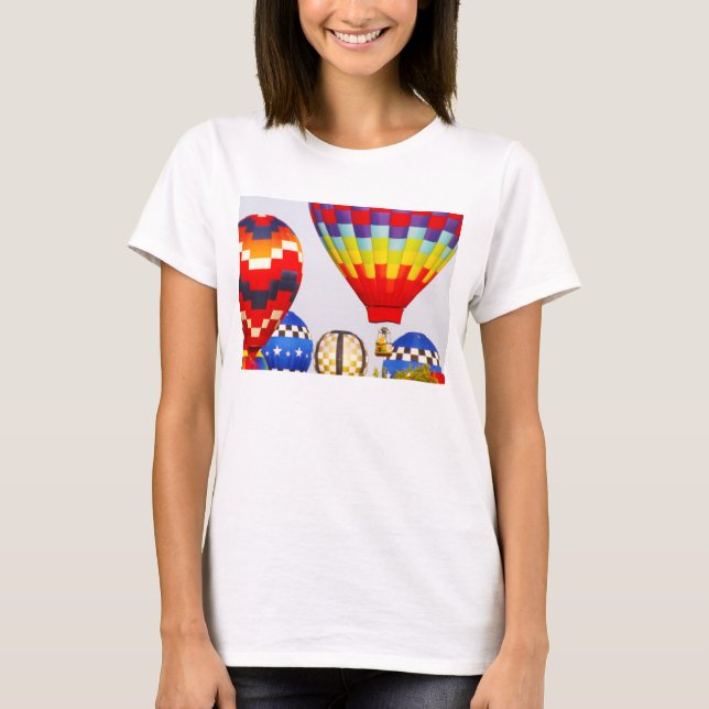 Hot Air Balloons, Balloon Fest, Olathe, Kansas T-Shirt (Front)