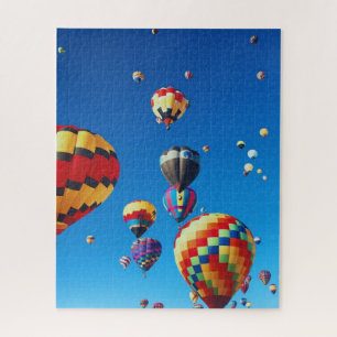 Hot Air Balloons Blue Sky Jigsaw Puzzle