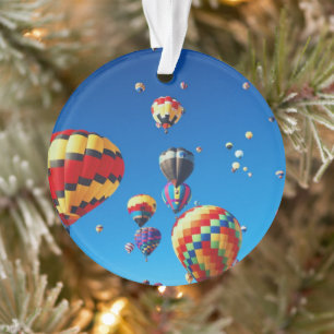 Hot Air Balloons Blue Sky Ornament