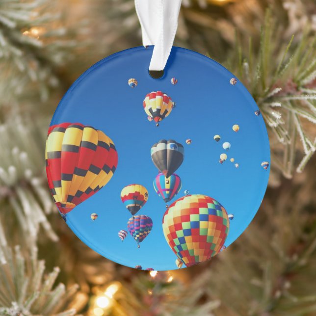 Hot Air Balloons Blue Sky Ornament (Tree)
