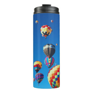Hot Air Balloons Blue Sky Thermal Tumbler