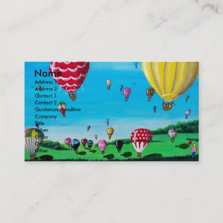 Hot Air Balloons Business Card
