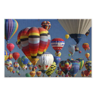 HOT AIR BALLOONS by SHARON SHARPE Photo Print