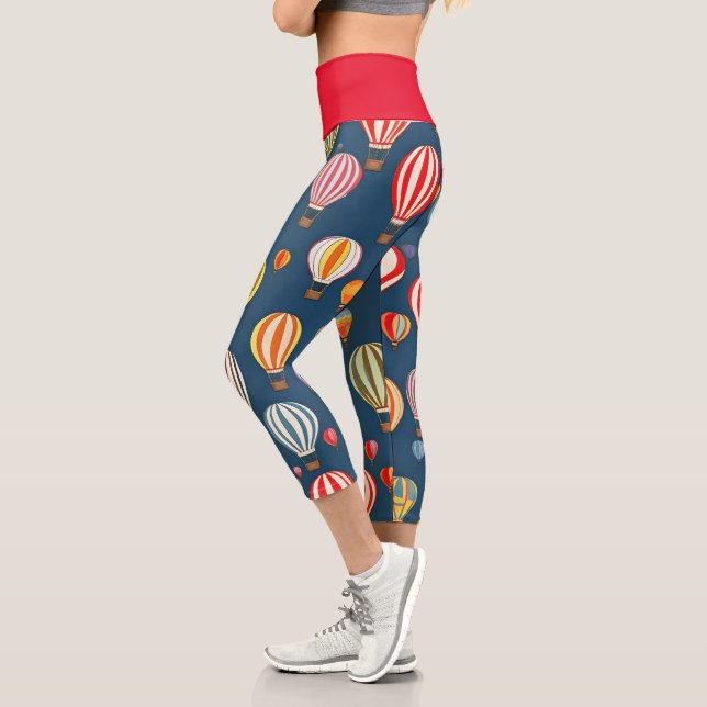 Hot Air Balloons Capri Leggings (Left)