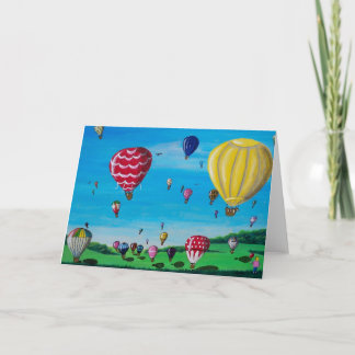 Hot Air Balloons Card