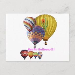 Hot Air Balloons!!! Collage Postcard