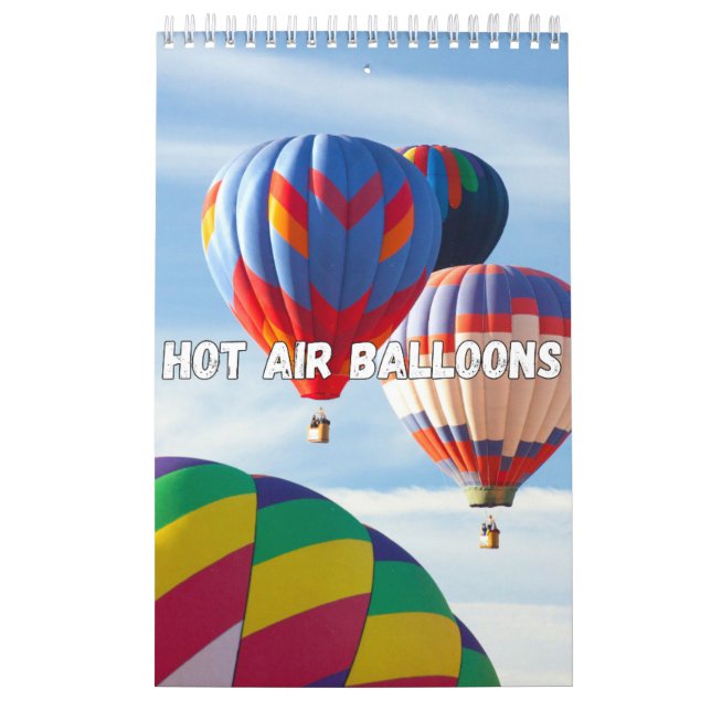 Hot Air Balloons Collection Wall Calendar (Cover)
