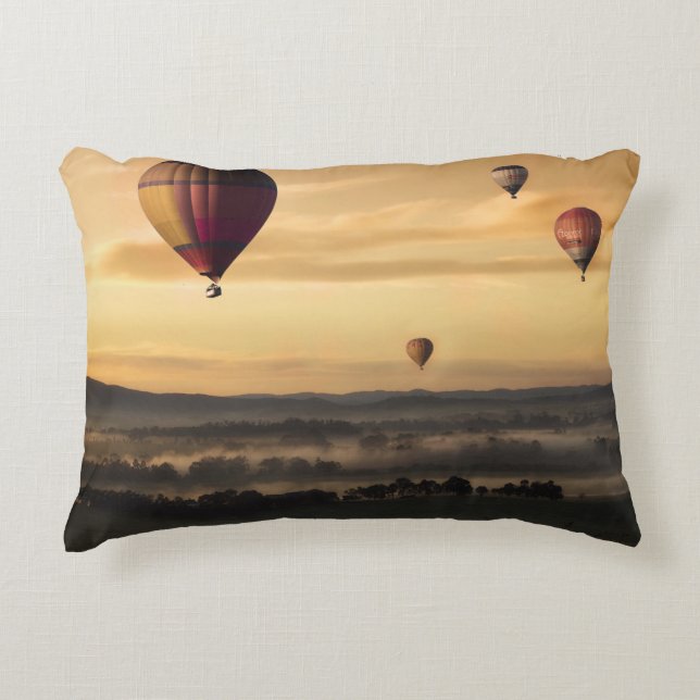 Hot air balloons decorative cushion (Front)