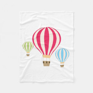 Hot Air Balloons Design Fleece Blanket