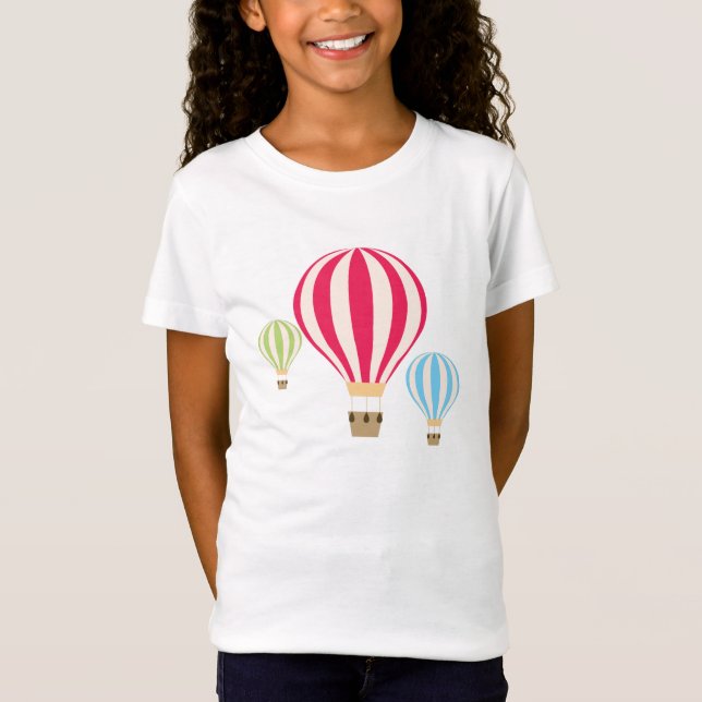 Hot Air Balloons Design T-Shirt (Front)