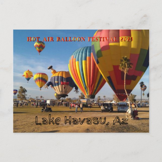 Hot Air Balloons Festival Lake Havasu Postcard (Front)