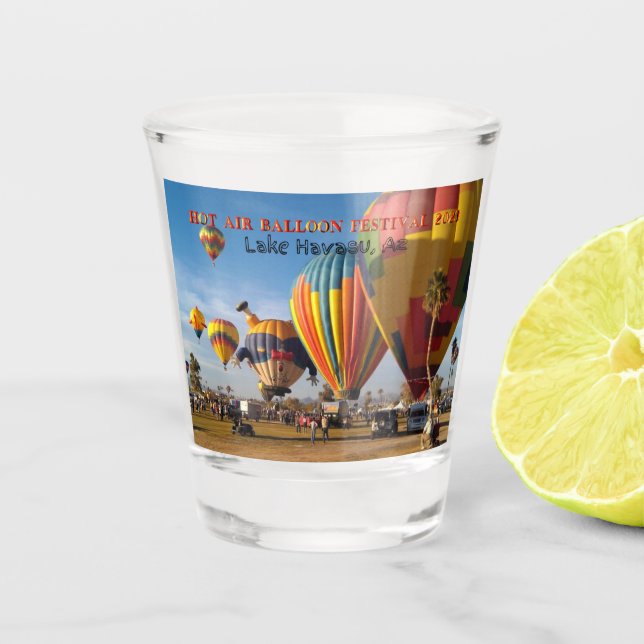 Hot Air Balloons Festival Lake Havasu Shot Glass (Front)