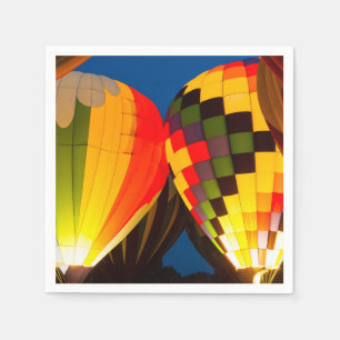 Hot Air Balloons Glow Napkin