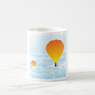 Hot Air Balloons In Clouds Coffee Mug