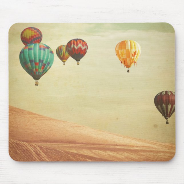 Hot Air Balloons In The Sky Mouse Mat (Front)