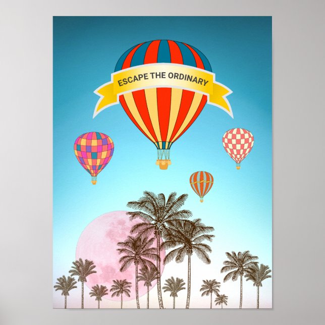 Hot Air Balloons Inspirational Poster (Front)