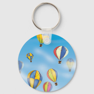 Hot Air Balloons Key Ring