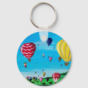 Hot Air Balloons Key Ring