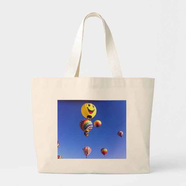 Hot air balloons large tote bag (Front)