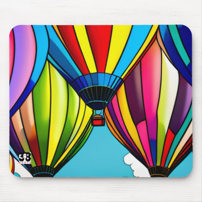 Hot Air Balloons Mouse Mat (Front)