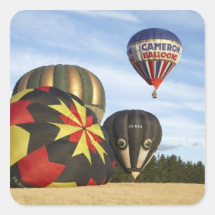 Hot Air Balloons near Wanaka, South Island, New Square Sticker