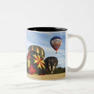 Hot Air Balloons near Wanaka, South Island, New Two-Tone Coffee Mug