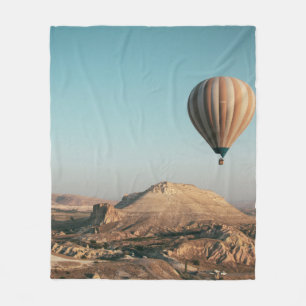 HOT AIR BALLOONS ON MID AIR FLEECE BLANKET