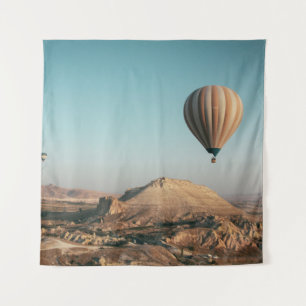 HOT AIR BALLOONS ON MID AIR TAPESTRY