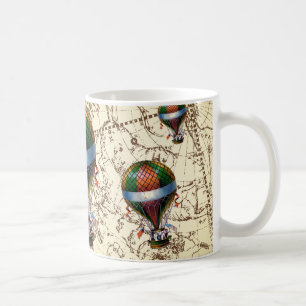 Hot Air Balloons on Zodiac Sky Travel Fly Coffee Mug