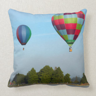 Hot air balloons over a lake,  NZ Cushion