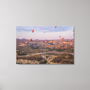 Hot Air Balloons Over Cappadocia Canvas Print