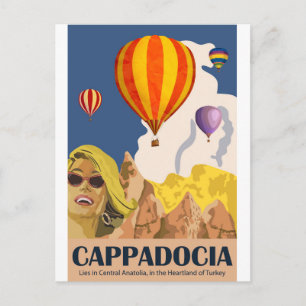 Hot Air Balloons over Cappadocia Postcard