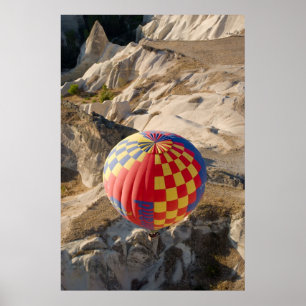 Hot air balloons over Cappadocia Poster
