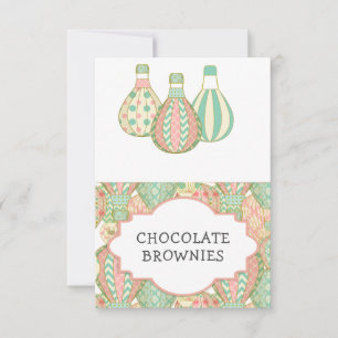 Hot Air Balloons Party Table Tent Invitation