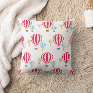 Hot Air Balloons Pattern Design Cushion
