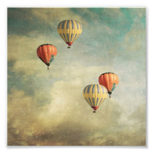 hot air balloons photo print