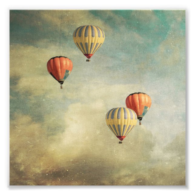 hot air balloons photo print (Front)