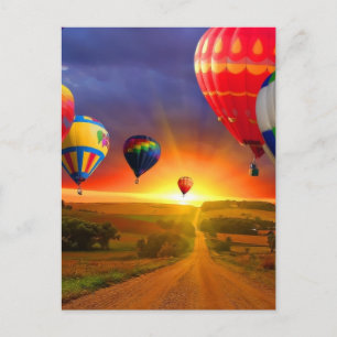 Hot Air Balloons Postcard