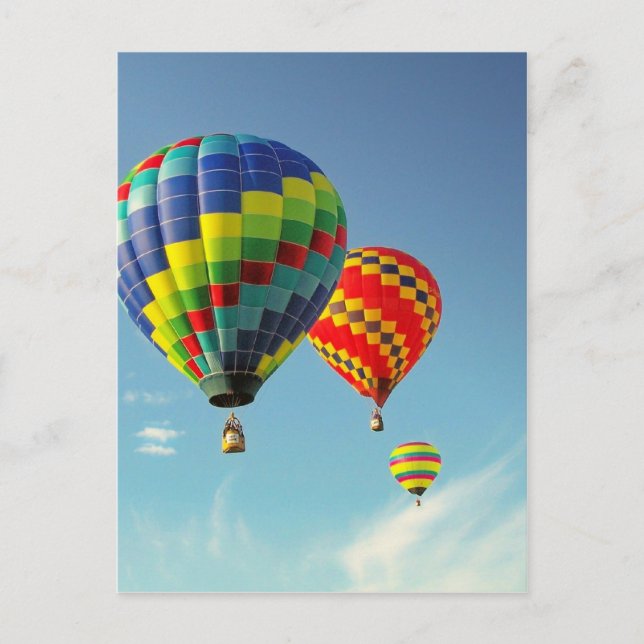 Hot Air Balloons Postcard (Front)