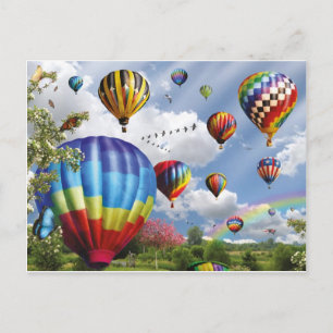 Hot Air Balloons Postcard