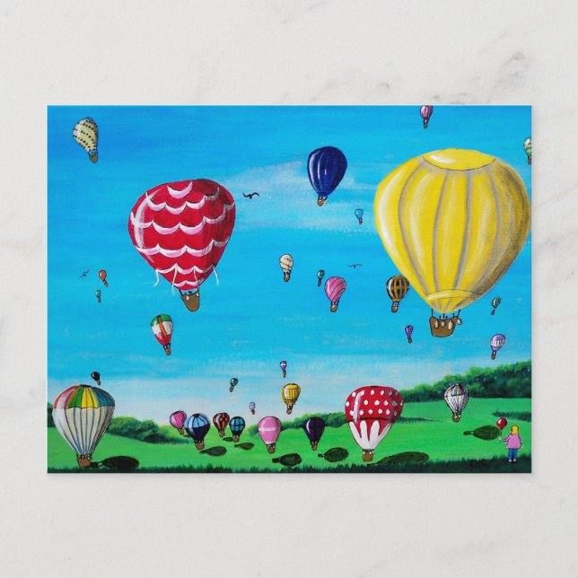 Hot Air Balloons Postcard (Front)