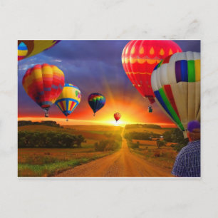 Hot Air Balloons Postcard