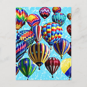 Hot Air Balloons Postcard