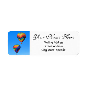 Hot Air Balloons Return Address