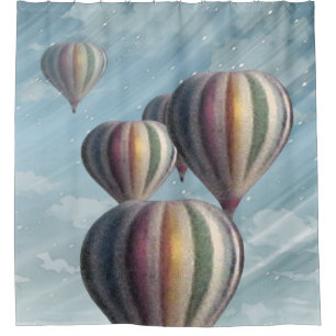Hot Air Balloons Shower Curtain